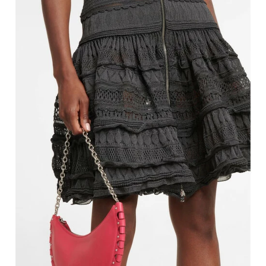 Alaïa Ruffled Knit Midi Dress - Image 4