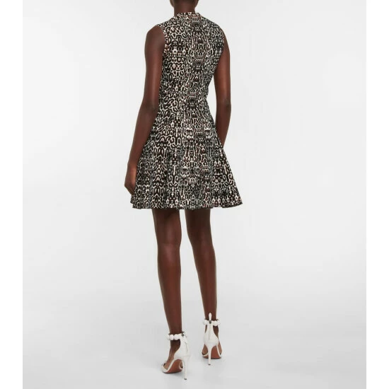 Alaïa Leopard-print Jacquard Minidress - Image 2