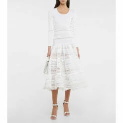 Alaïa Lace Midi Dress