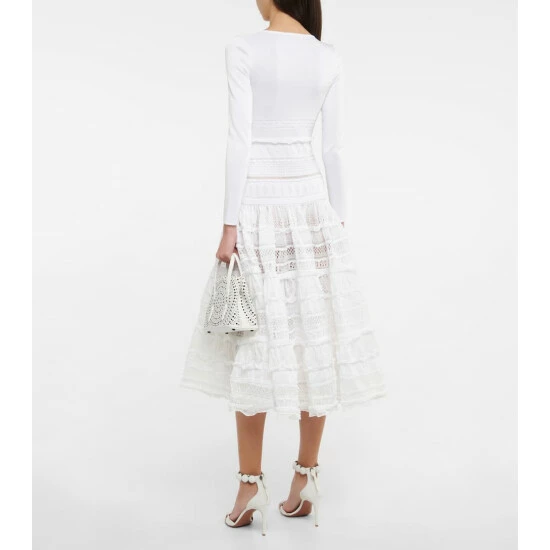 Alaïa Lace Midi Dress - Image 2