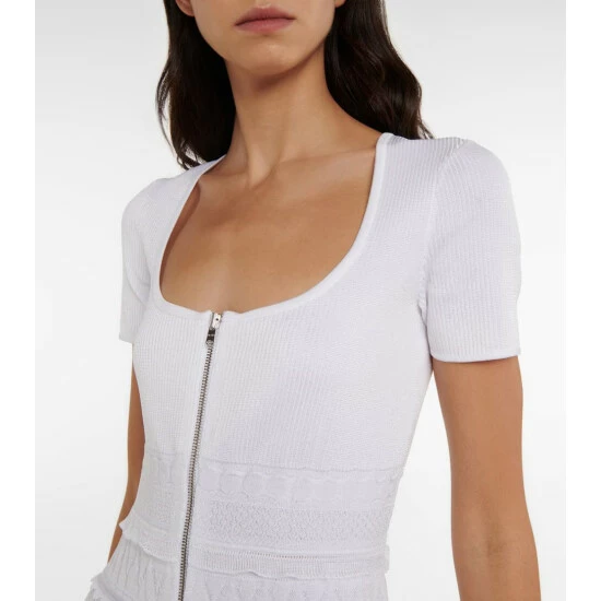 Alaïa Zipped Knit Minidress - Image 3