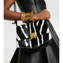 Alaïa Le Papa Calf Hair Crossbody Bag