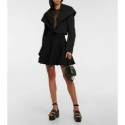 Alaïa Woven Cutout Miniskirt