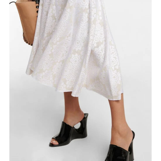 Alaïa Halter-neck Crêpe Midi Dress - Image 4