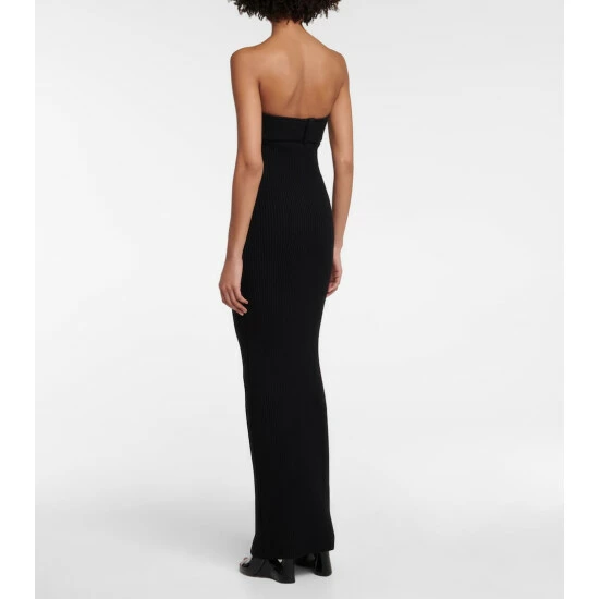 Alaïa Strapless Wool-blend Gown - Image 2