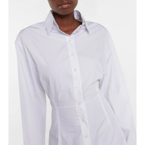 Alaïa Cotton Shirt Dress - Image 3