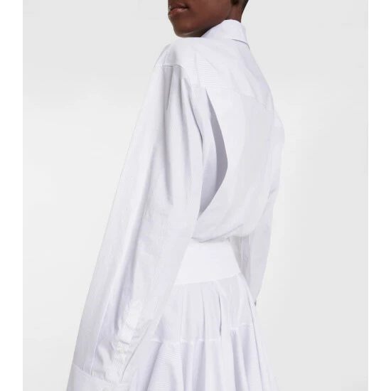 Alaïa Cotton Shirt Dress - Image 4