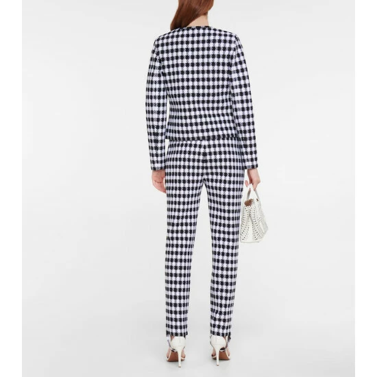 Alaïa Checked Jacquard-knit Jacket - Image 2