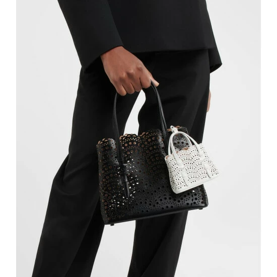 Alaïa Mina Mini Leather Crossbody Bag - Image 4