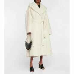 Alaïa Alpaca Wool And Cotton Coat