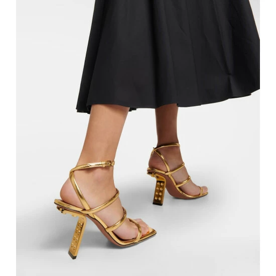 Alaïa Perfo Leather Sandals - Image 3