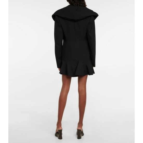 Alaïa Hooded Wool Minidress - Image 2