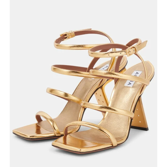 Alaïa Perfo Leather Sandals - Image 4