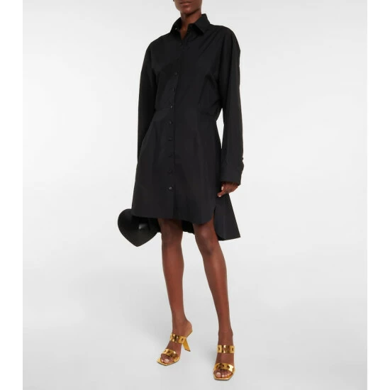 Alaïa Cotton Poplin Shirt Dress