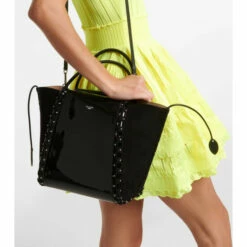 Alaïa Hinge Medium Patent Leather Tote