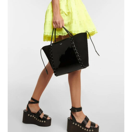 Alaïa Hinge Medium Patent Leather Tote - Image 5