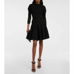 Alaïa Cutout Crochet Minidress