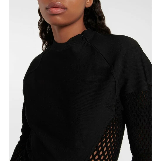Alaïa Cutout Crochet Minidress - Image 3