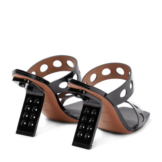 Alaïa Cutout Leather Mules - Image 2