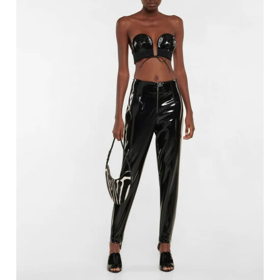 Alaïa Faux Leather Pants