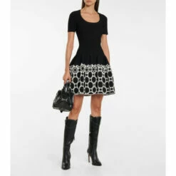 Alaïa Studded Leather Knee-high Boots