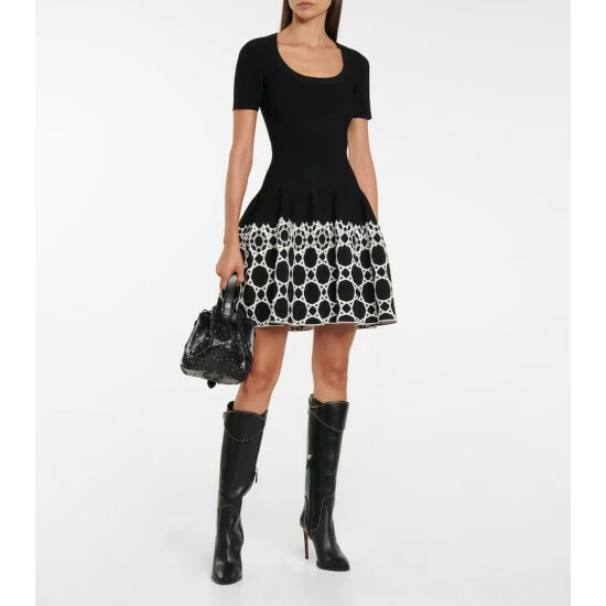 Alaïa Studded Leather Knee-high Boots