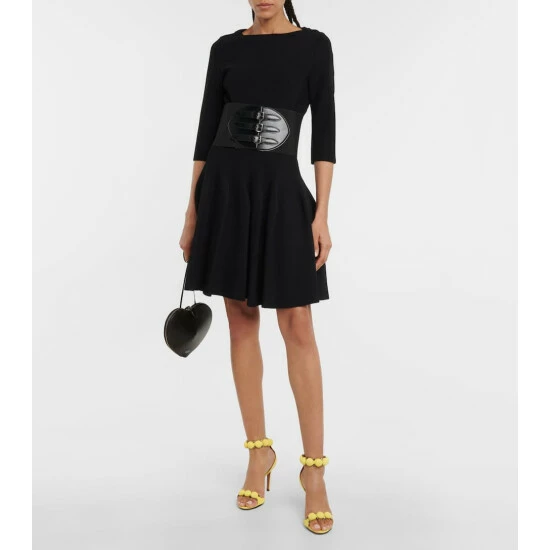 Alaïa La Bombe 90 Suede Sandals