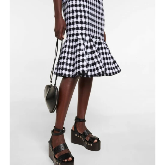 Alaïa Vichy Pleated Minidress - Image 4