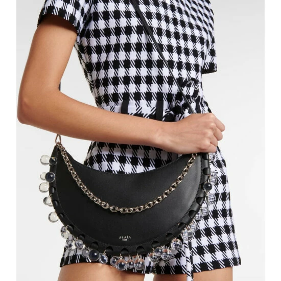 Alaïa Le Demi-Lune Small Leather Shoulder Bag