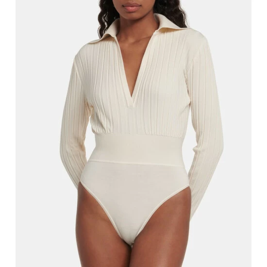 Alaïa Ambra Wool-blend Bodysuit - Image 2