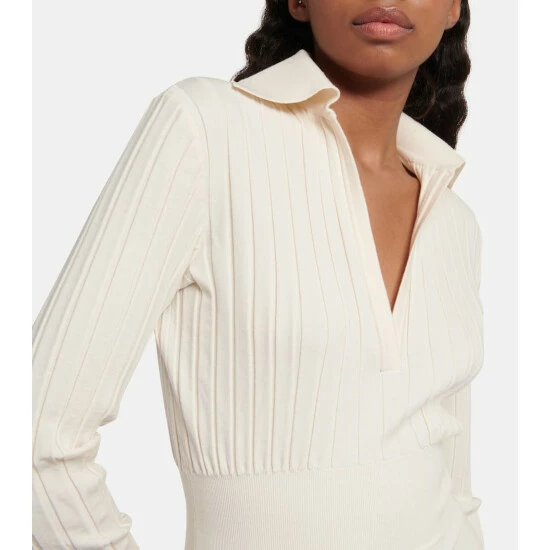 Alaïa Ambra Wool-blend Bodysuit - Image 4