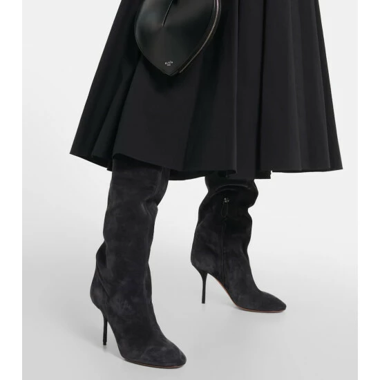 Alaïa Fluide 90 Suede Boots - Image 3