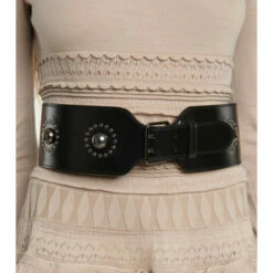 Alaïa Embellished Leather Belt