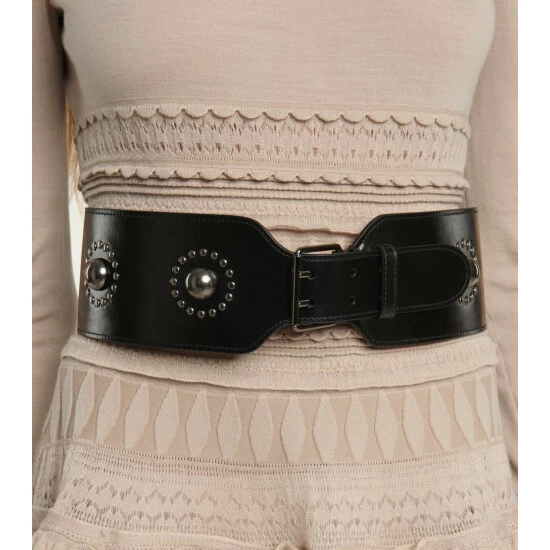 Alaïa Embellished Leather Belt