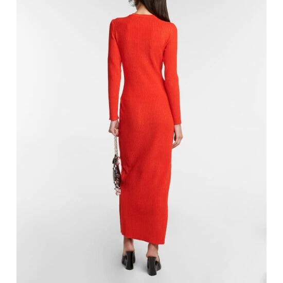 Alaïa Ribbed-knit Maxi Dress - Image 2
