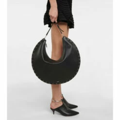 Alaïa Le Demi-Lune Large Leather Shoulder Bag