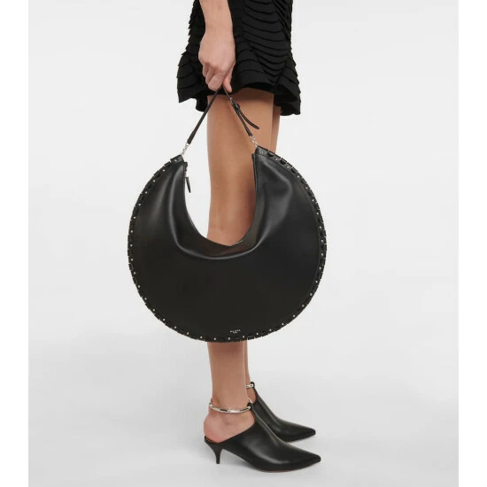 Alaïa Le Demi-Lune Large Leather Shoulder Bag