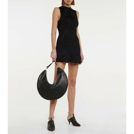 Alaïa Le Demi-Lune Large Leather Shoulder Bag - Image 4