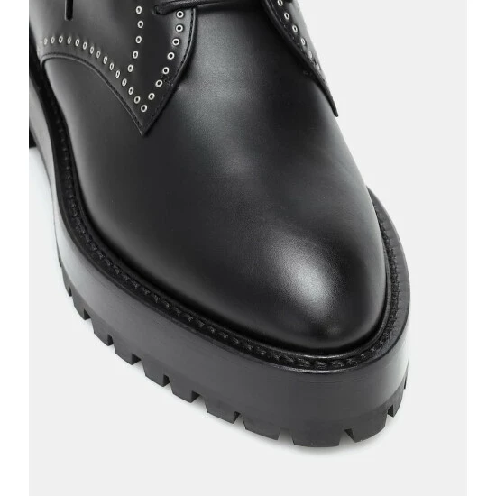 Alaïa Lace-up Leather Ankle Boots - Image 5